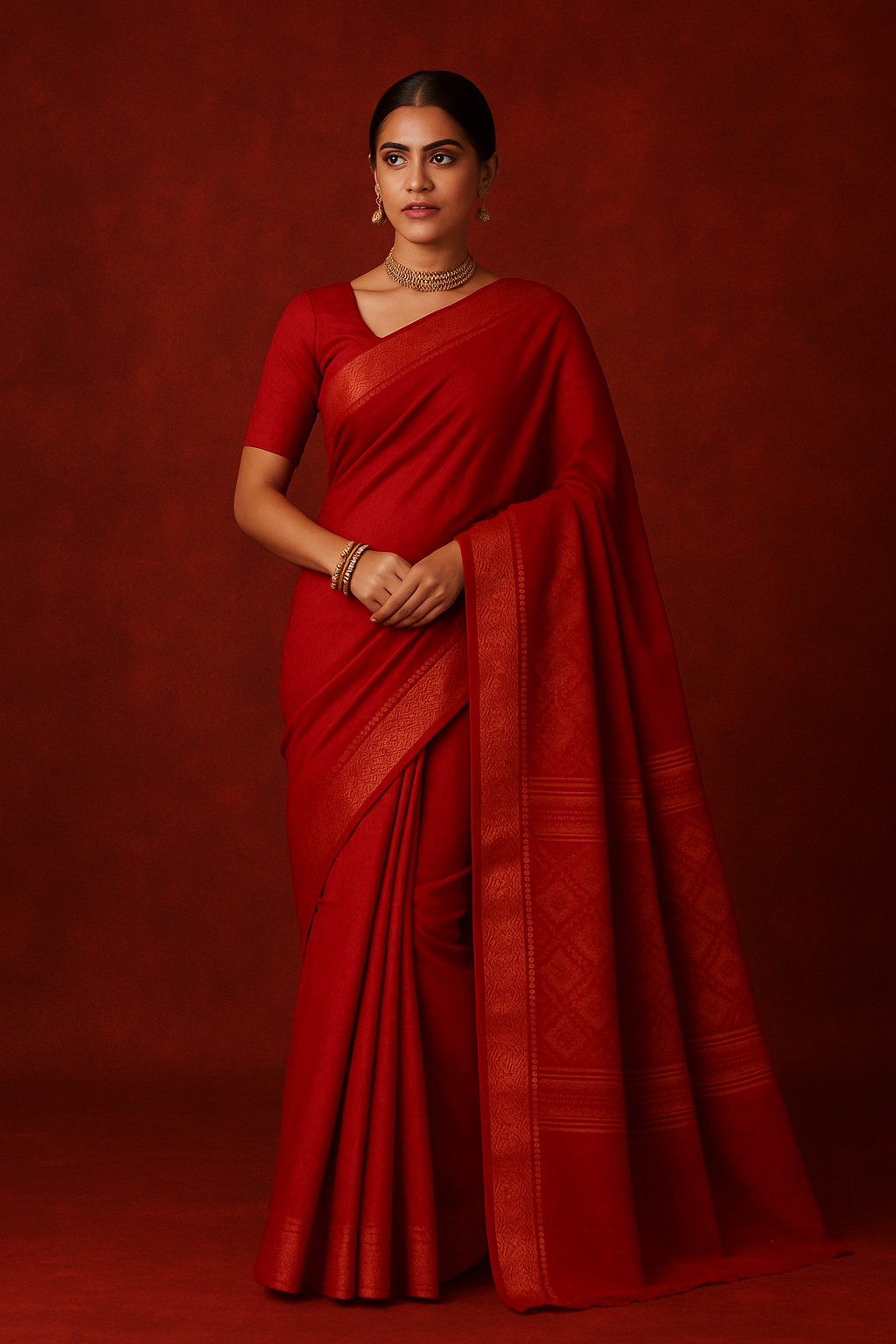 Red Threads of Tradition: Power Dressing with Handcrafted Sarees & Jewellery