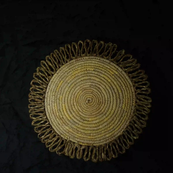 Table Mat With Jute Lacing
