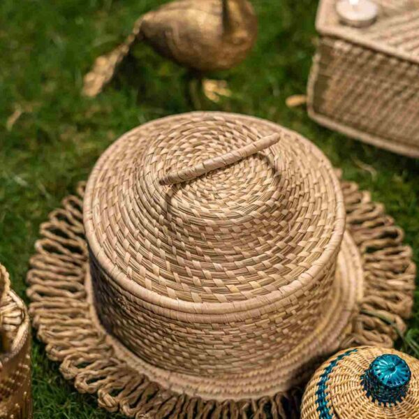 Round Utility Box (Sabai Grass)