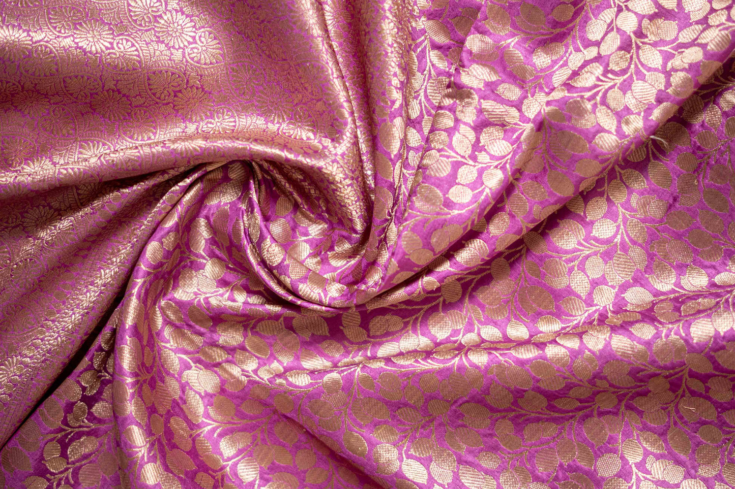 Pure Katan Banarsi With Patti Zari Work