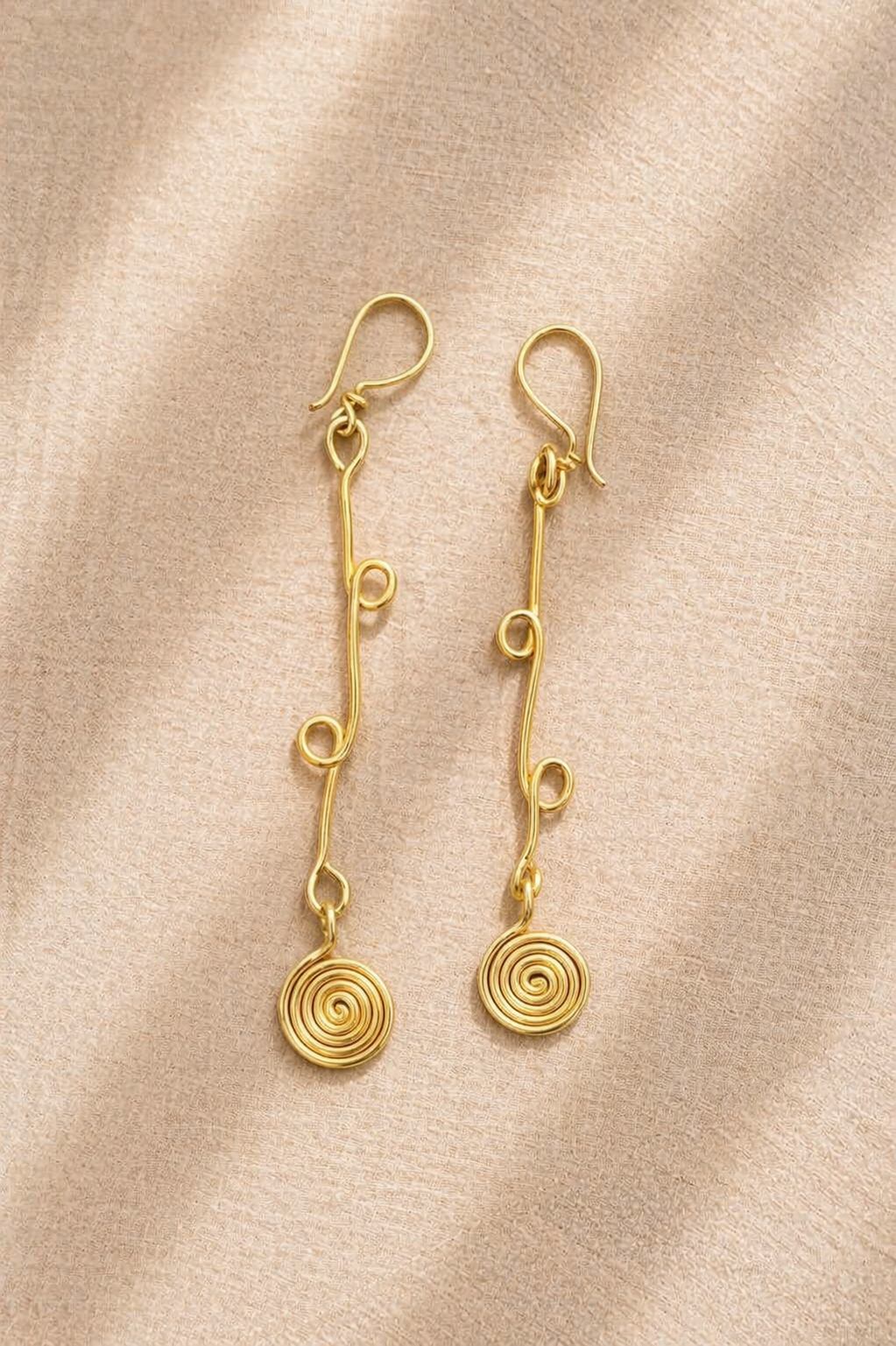 Brass earring for womens