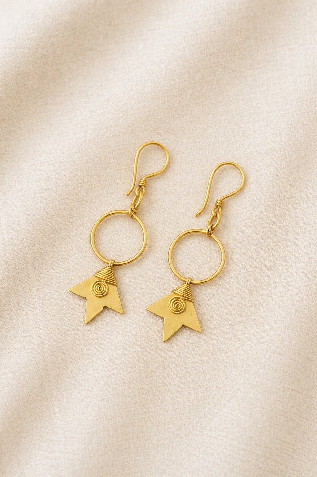 Brass earring for women