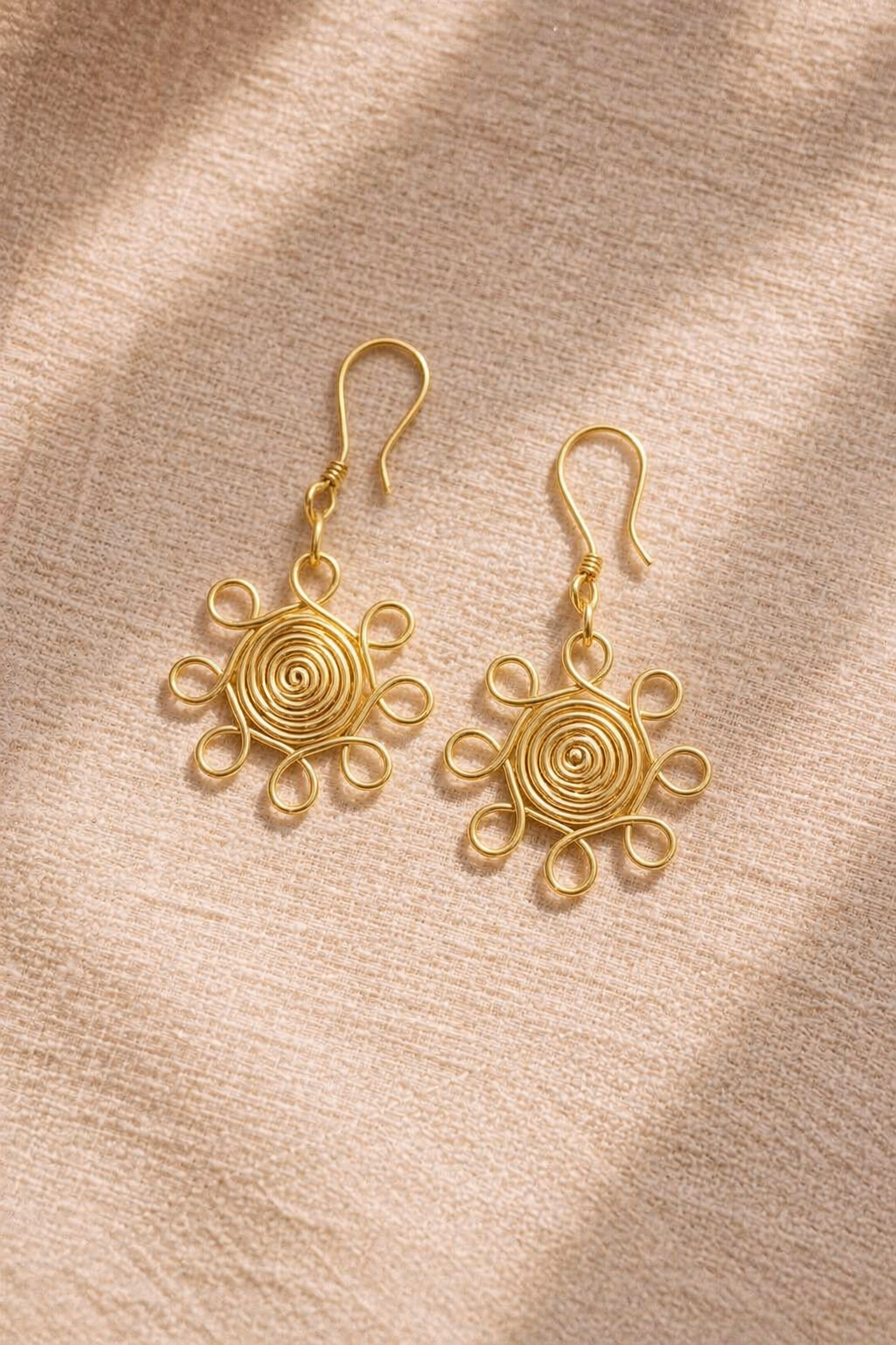 Brass earring for womens