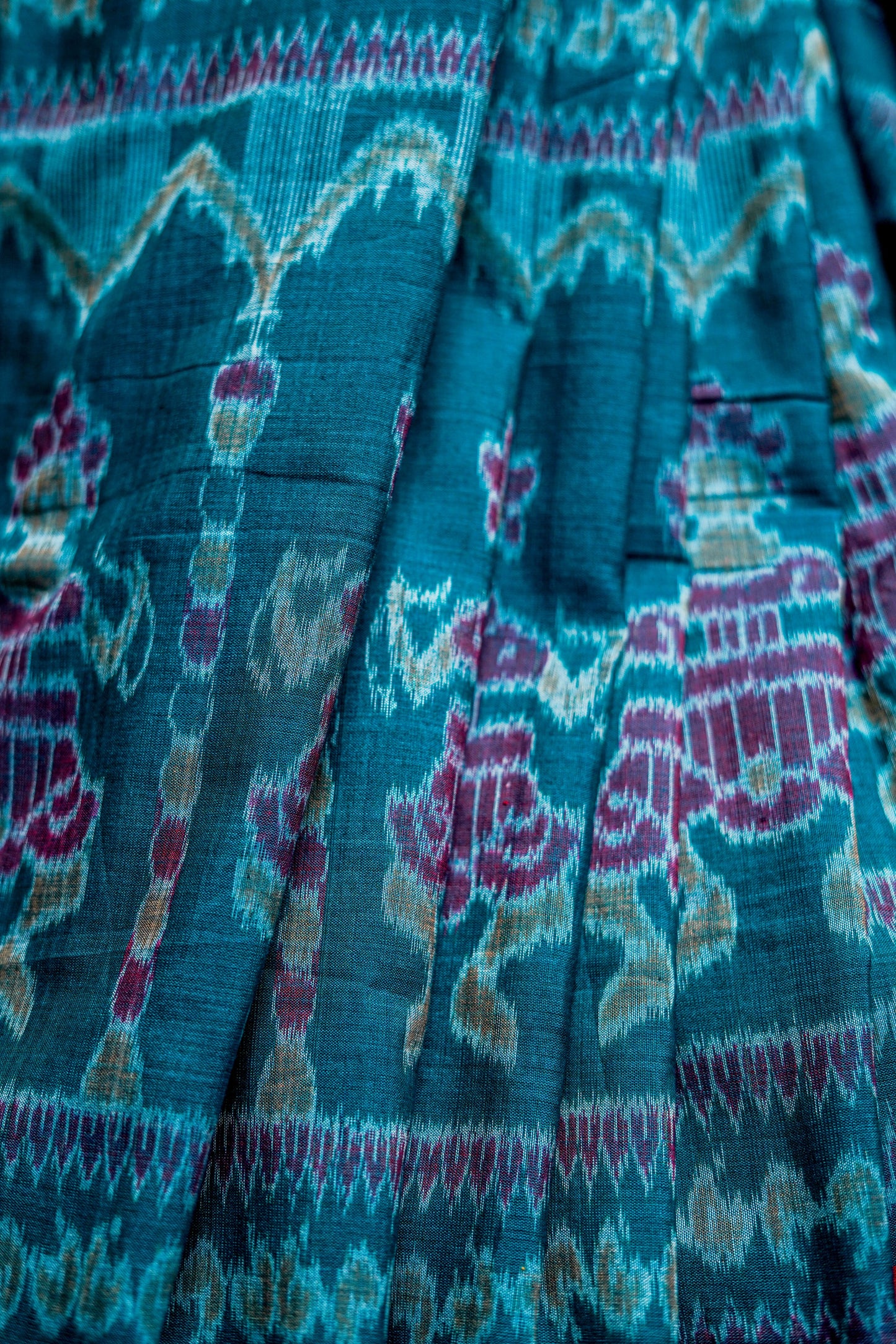 Sambalpuri Cotton( Teal Blue)