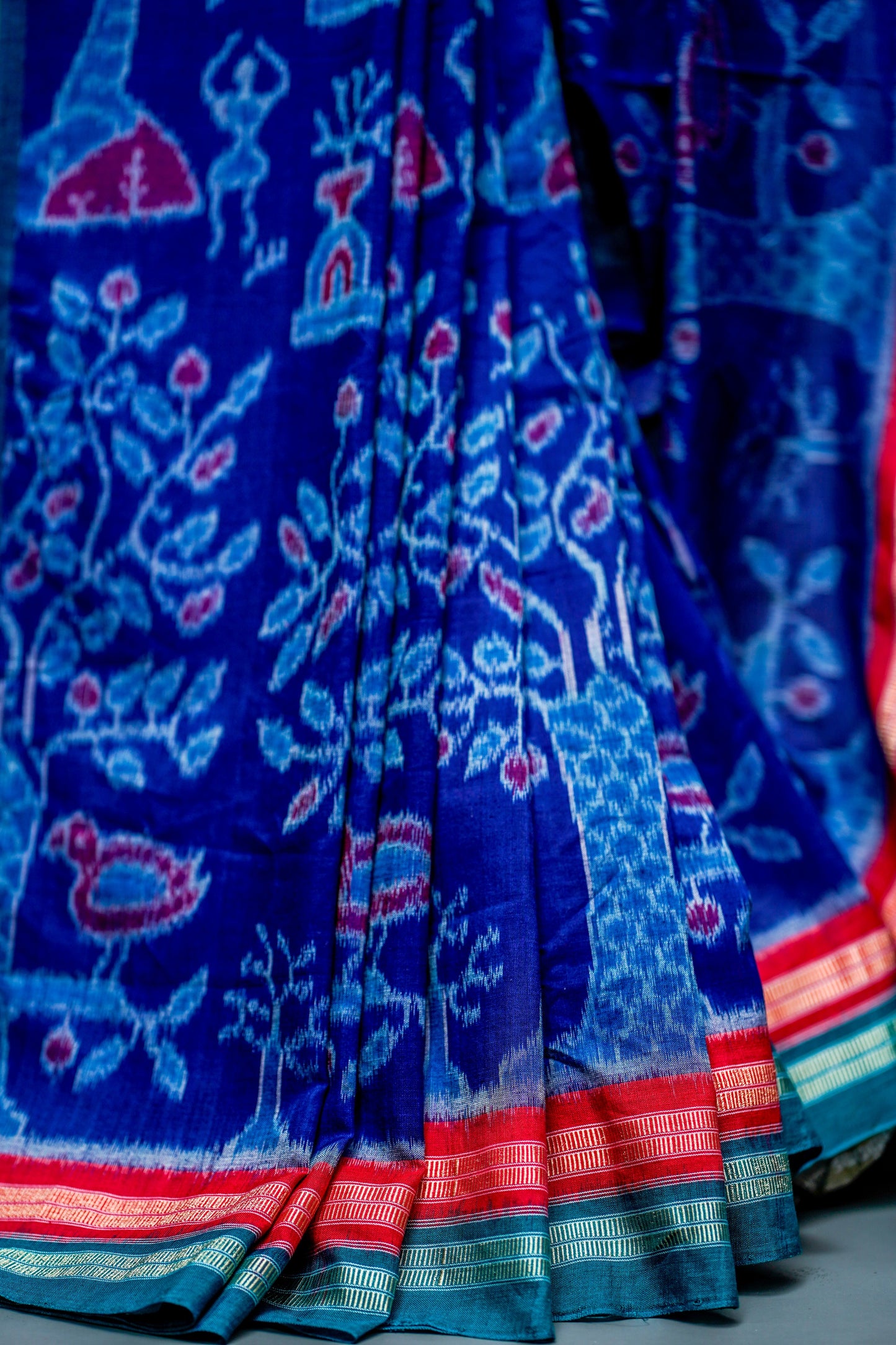 Sambalpuri Cotton( Deep Indigo Blue)