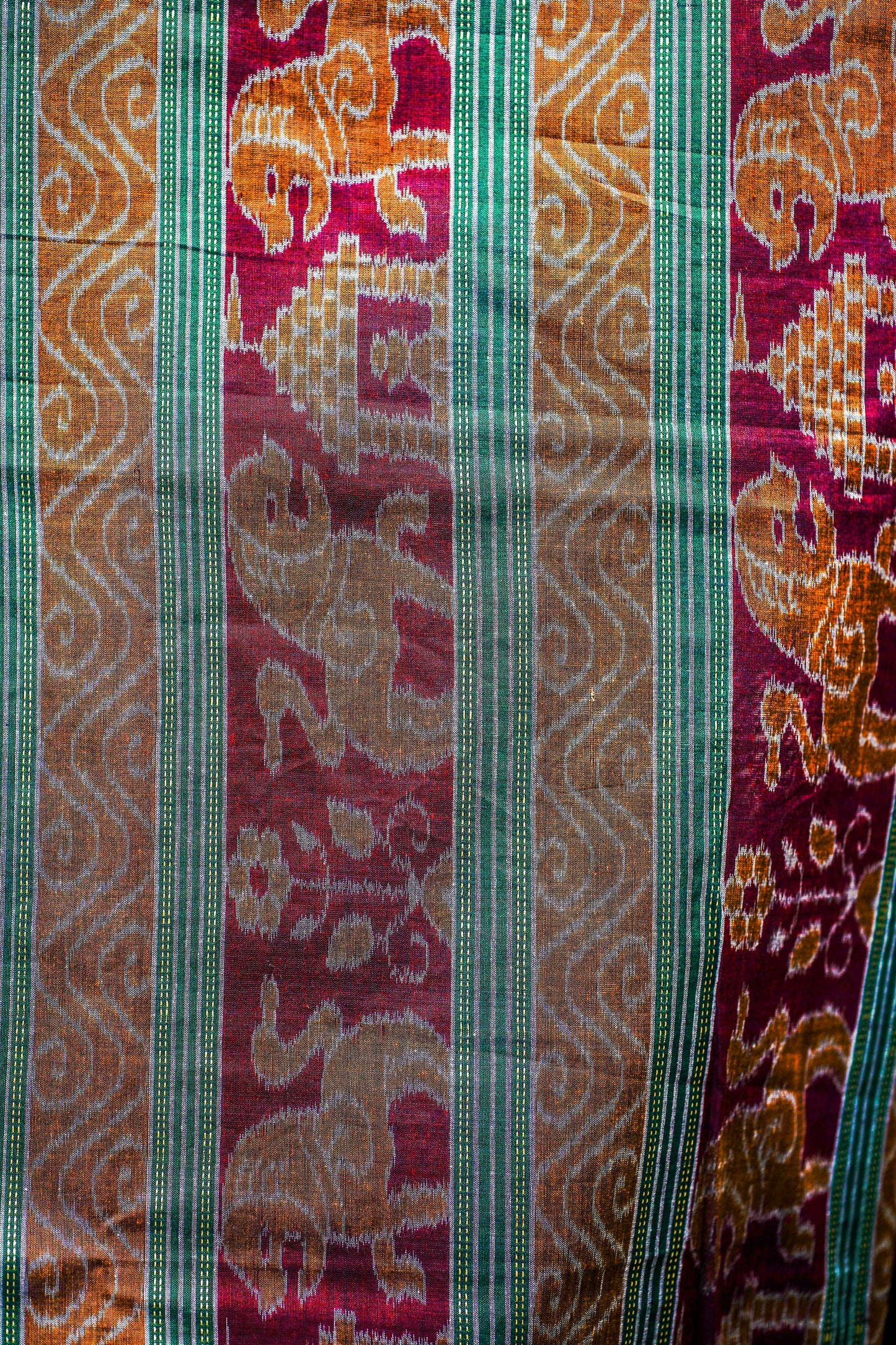 Sambalpuri Cotton(Soft Grey Body with Light Pink and Off-White )