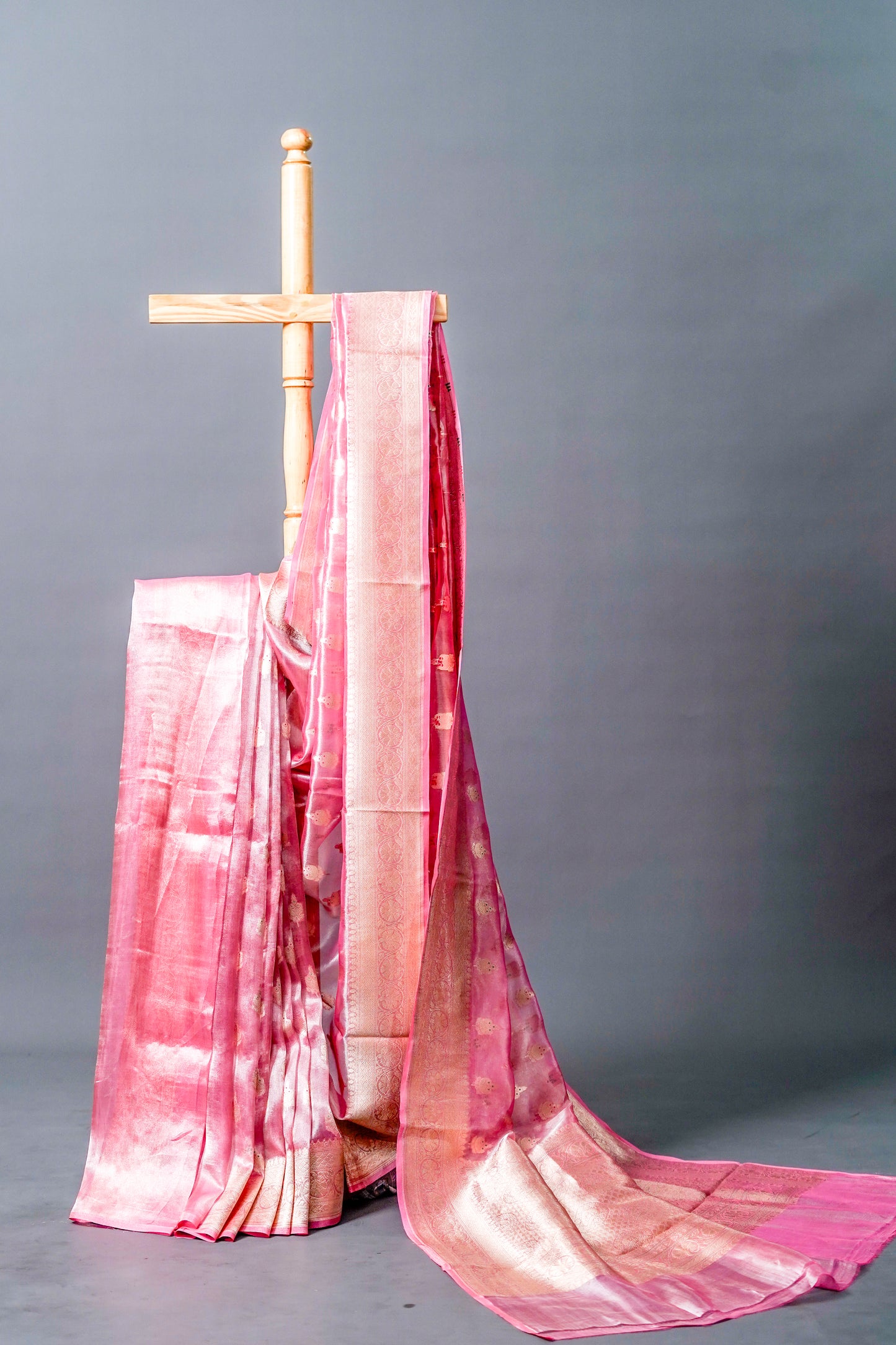 Tissue Banarsi (Rich magenta )