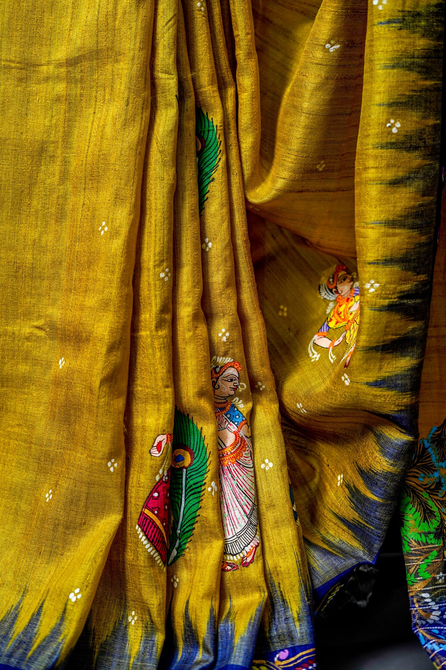 Hand painted Gopalpur Tusser