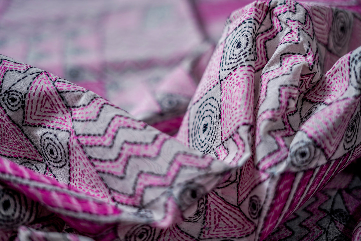 Pure Kantha Cotton (Off-White/Ivory Base)