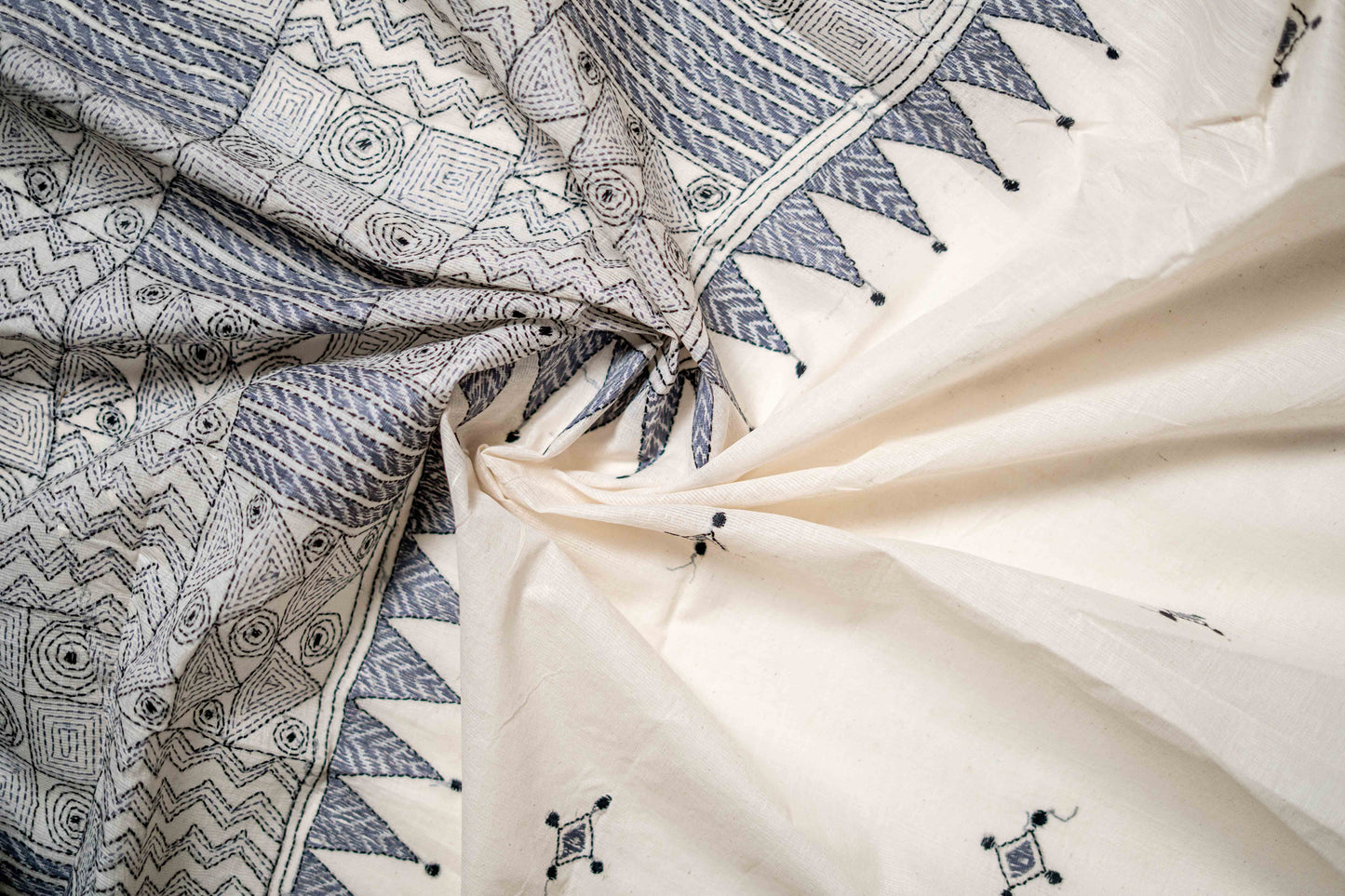 Pure Kantha Cotton Saree