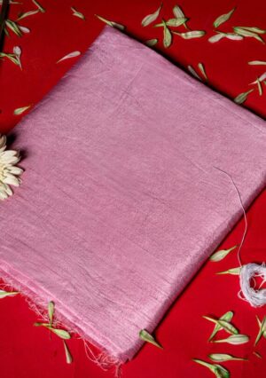 Pure Raw Silk Fabrics | Light purple | Handwoven