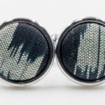Black & White Ikat Tie and Cufflink Set