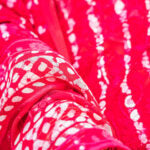 Hand Dyed - Pure Pink - Georgette - Chikankari Saree