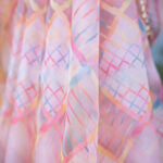 Hand Dyed - Pure Peach - Organza Saree