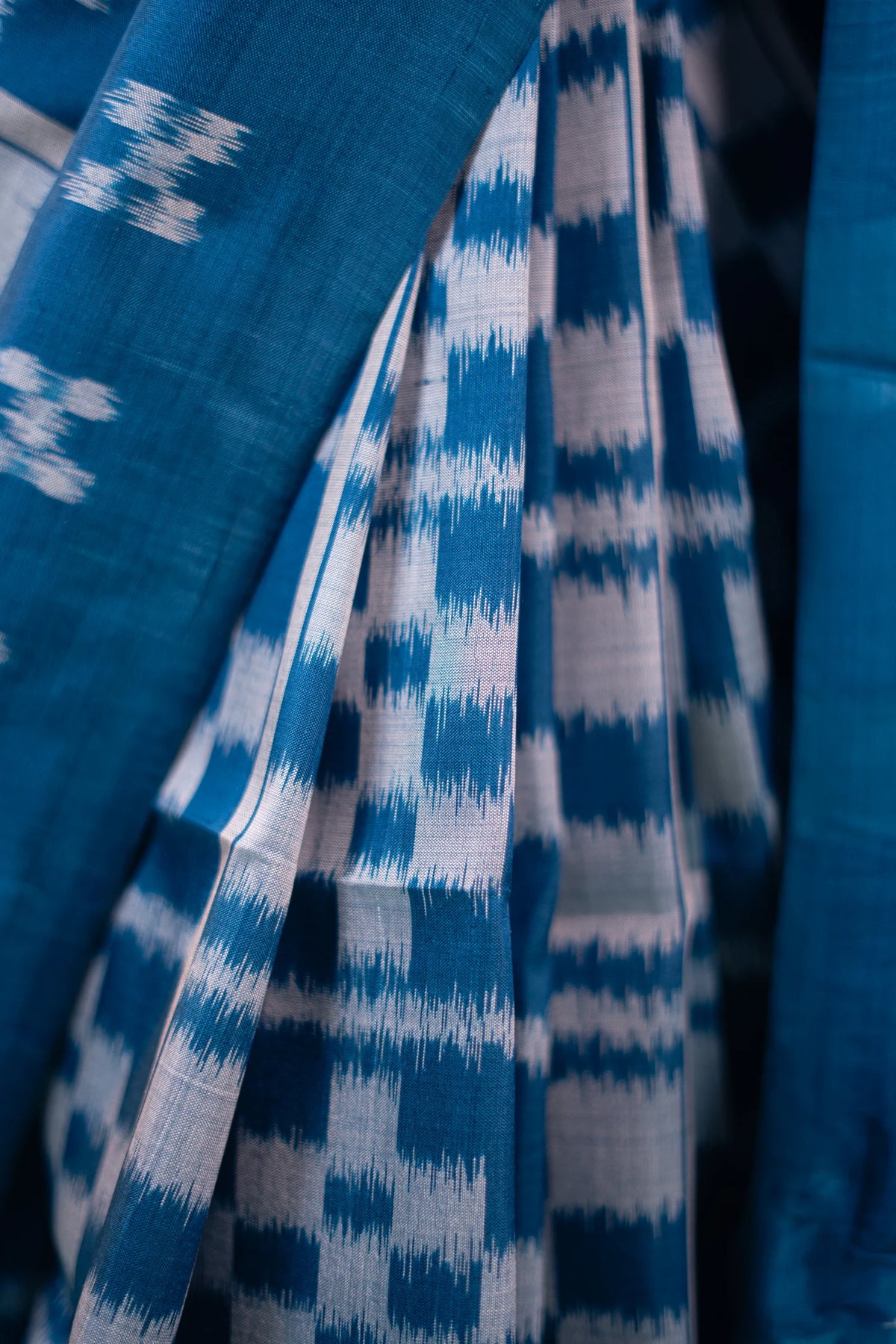 Teal Ice Blue Pasapalli Khandua Silk Saree - image 8