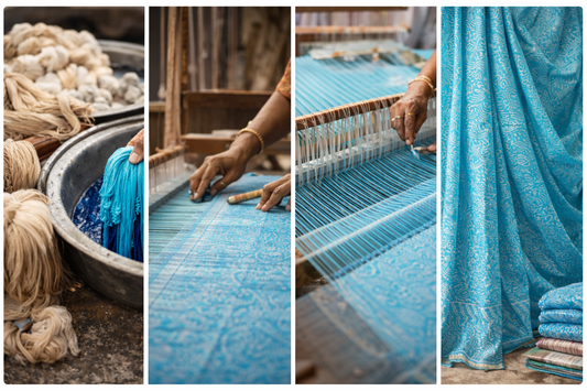 The Art of Making a Silk Kota Doria Saree