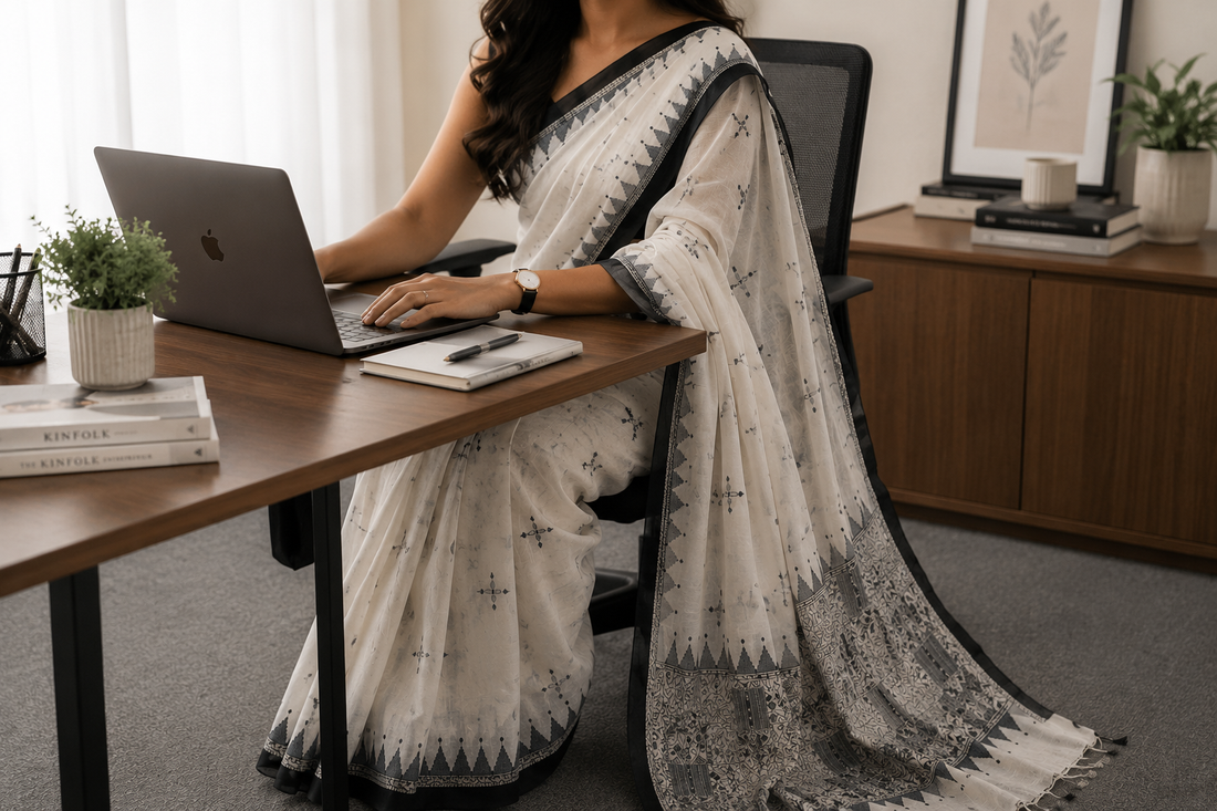 office wear saree