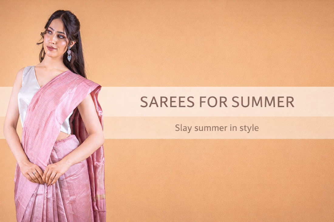 Lightweight pink tissue handloom summer saree for women – cotton saree and breathable styles by Atulyakarigari