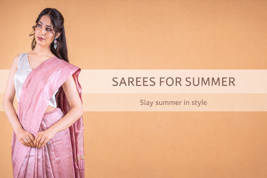Lightweight pink tissue handloom summer saree for women – cotton saree and breathable styles by Atulyakarigari