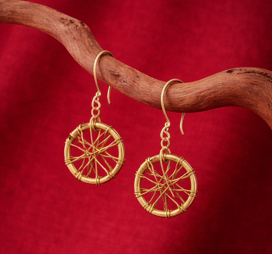 Handcrafted Brass Earrings: Timeless Style by Atulya Karigari