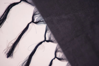 Jet Black Leaf Motif Banarasi Dupatta