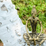 Dhokra lady showpiece