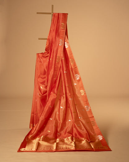 Pure Katan Banrasi with small parrot motif