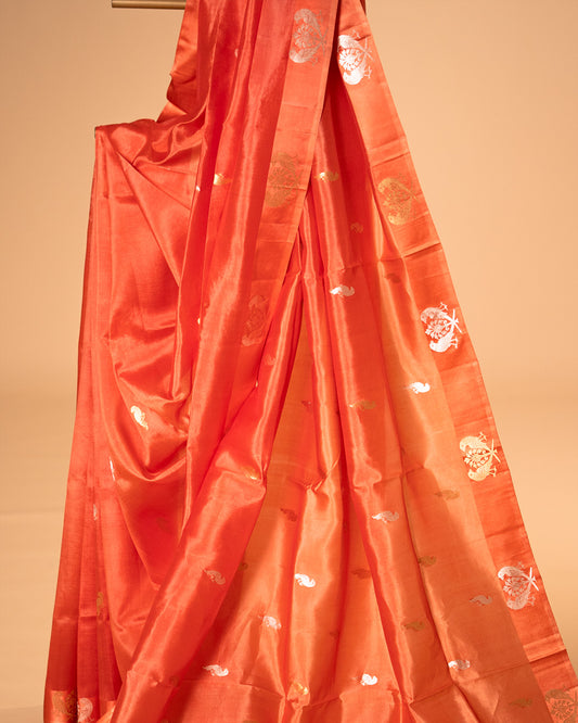 Pure Katan Banrasi with small parrot motif