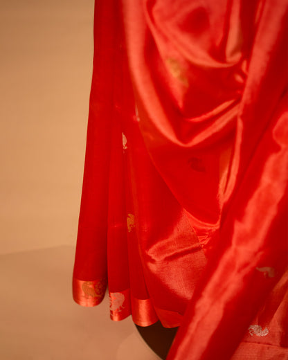 Pure Katan Banrasi with small parrot motif