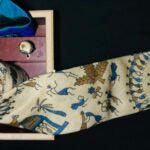 Tribal Art Bhagalpuri Silk  Tie - Atulyakarigari