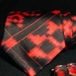 Cross Words Ikat Pure Silk Tie - Atulyakarigari