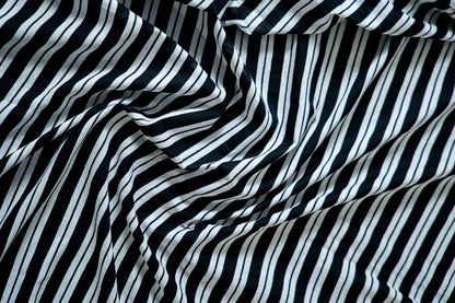 Bagru Handloom Mul Mul Cotton Saree – Black & White Block Print