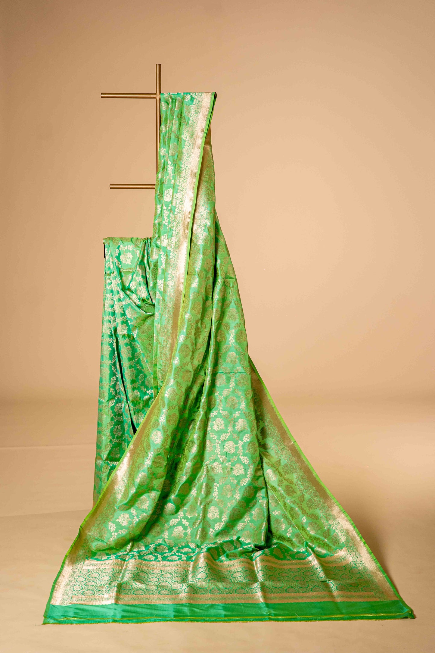 Pure Banarsi Katan Silk with Bel Work