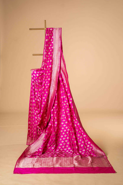 Pure Katan Banarsi With Small Motif