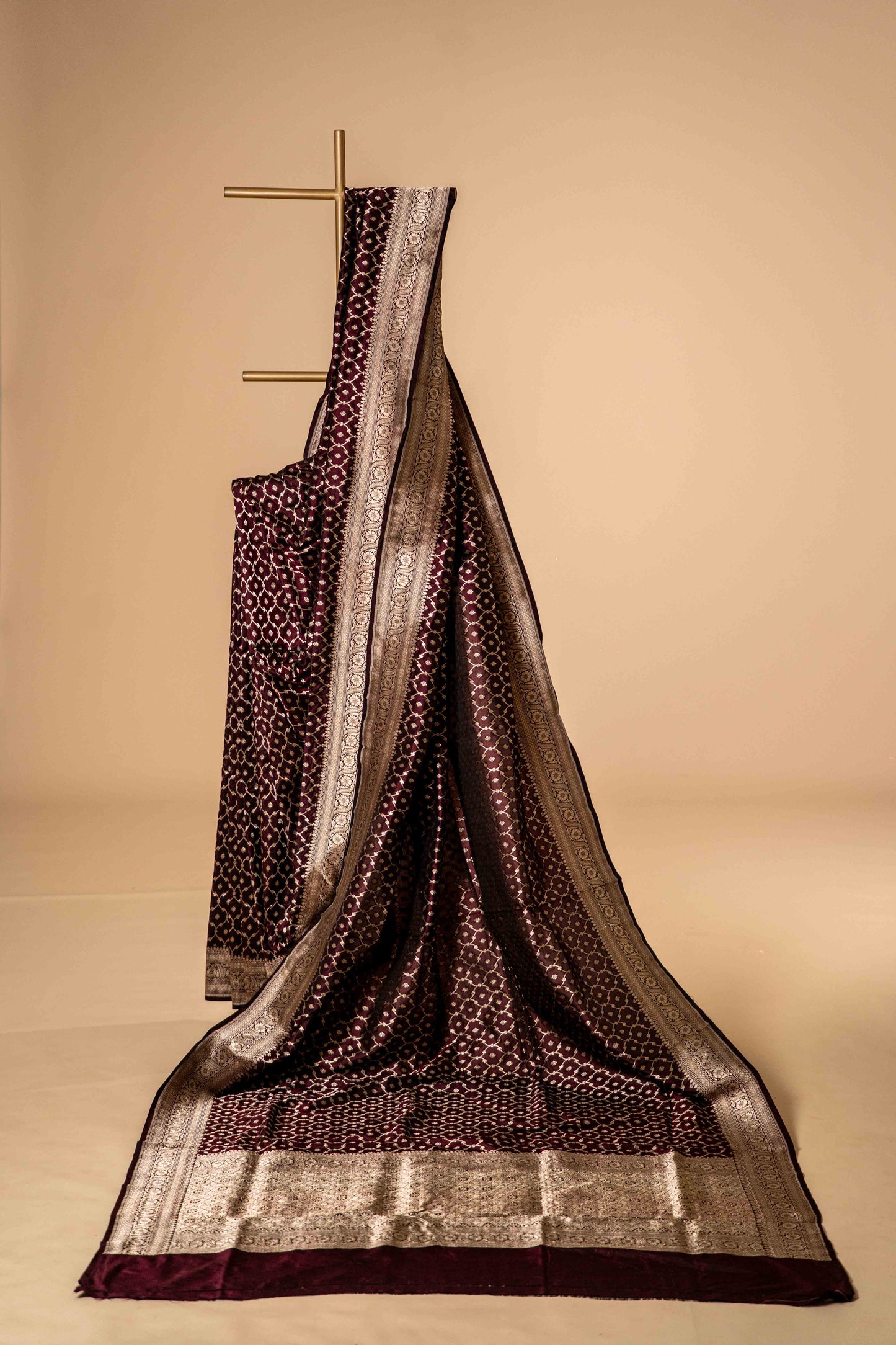 Pure Katan Banarsi With Zari Design