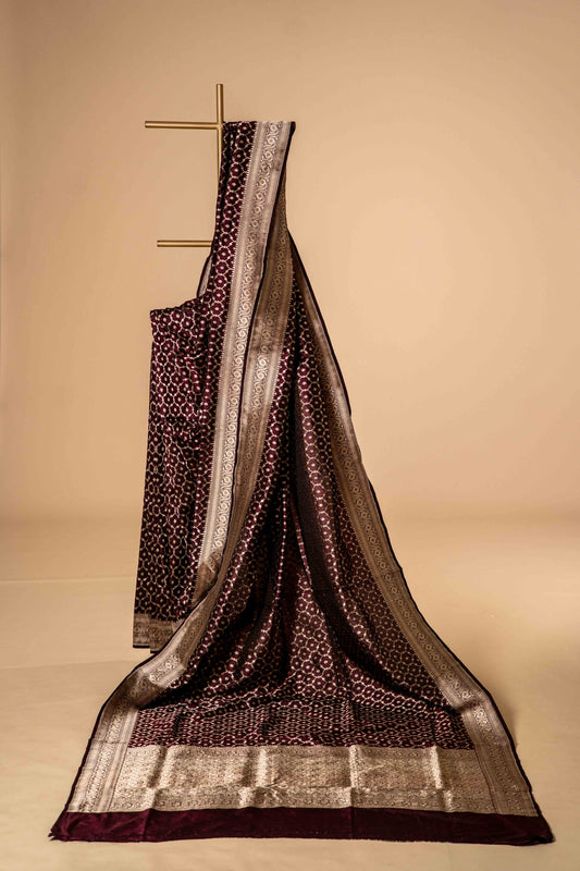 Pure Katan Banarsi With Zari Design