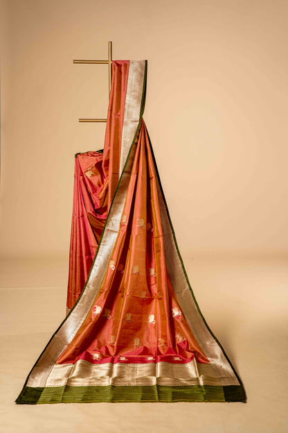 Pure Katan Banarsi With Nandi Motif