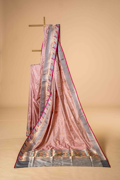 Pure Katan banarsi with traditional border