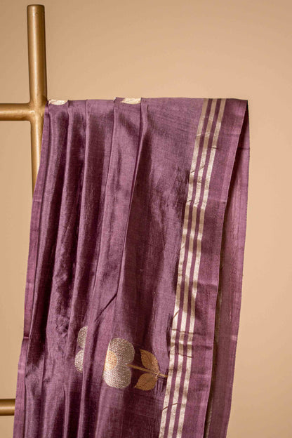 Pure Kora Silk with Flower Motif