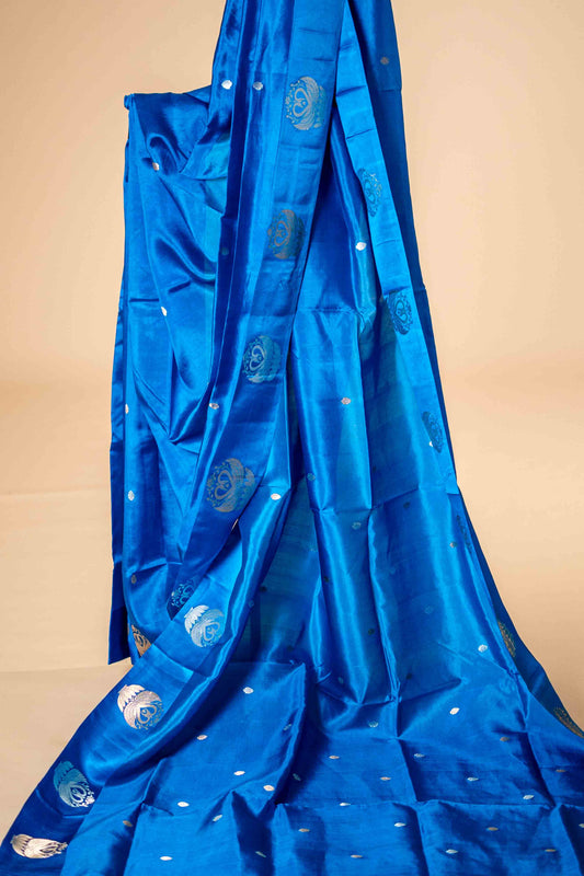 Pure katan Banarasi Saree With Zari Work