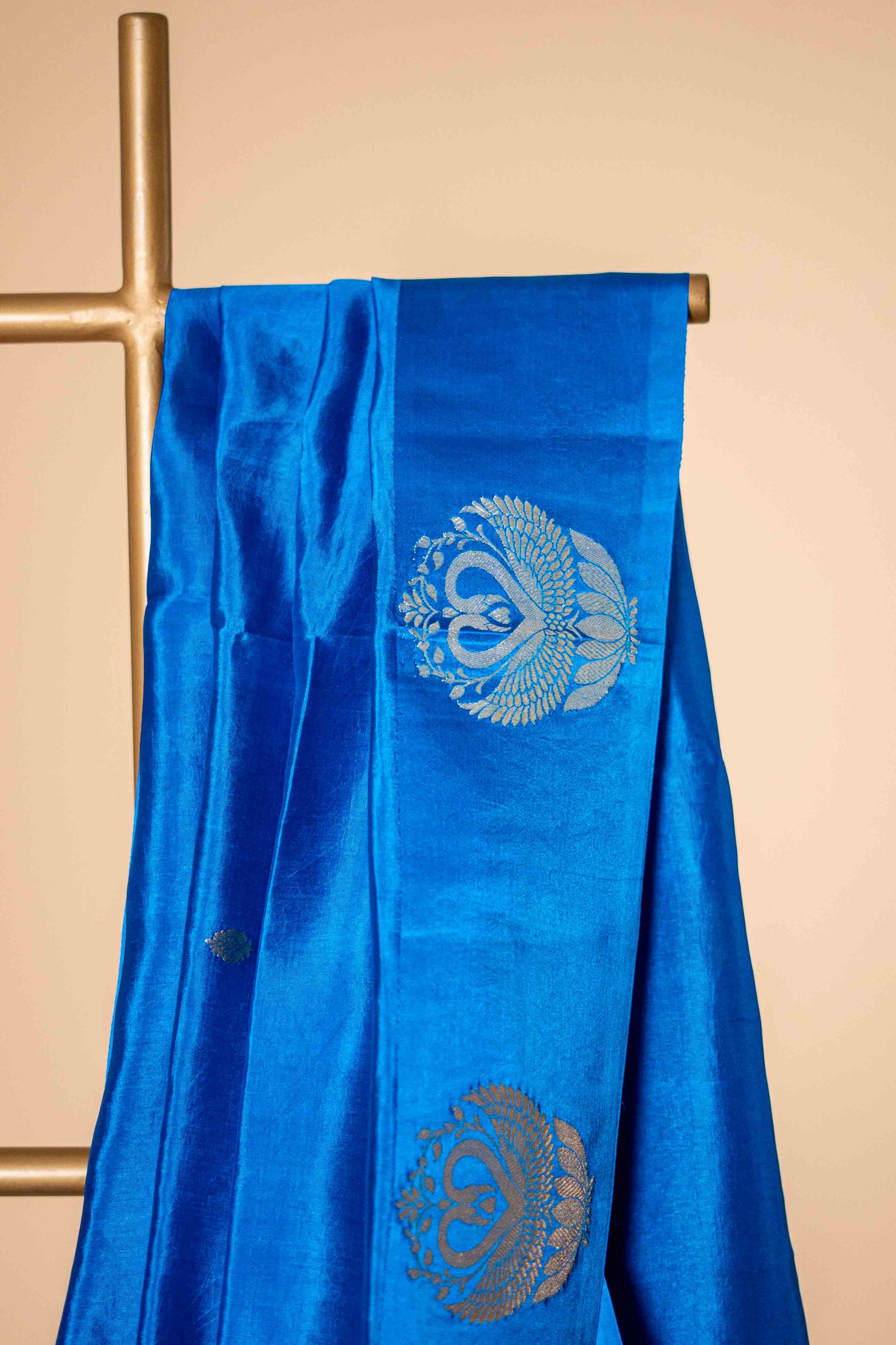 Pure katan Banarasi Saree With Zari Work - Atulyakarigari