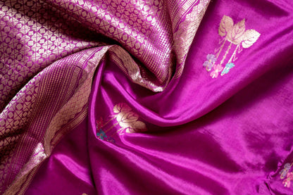 Pure Kora Silk With bunch Flower Motif