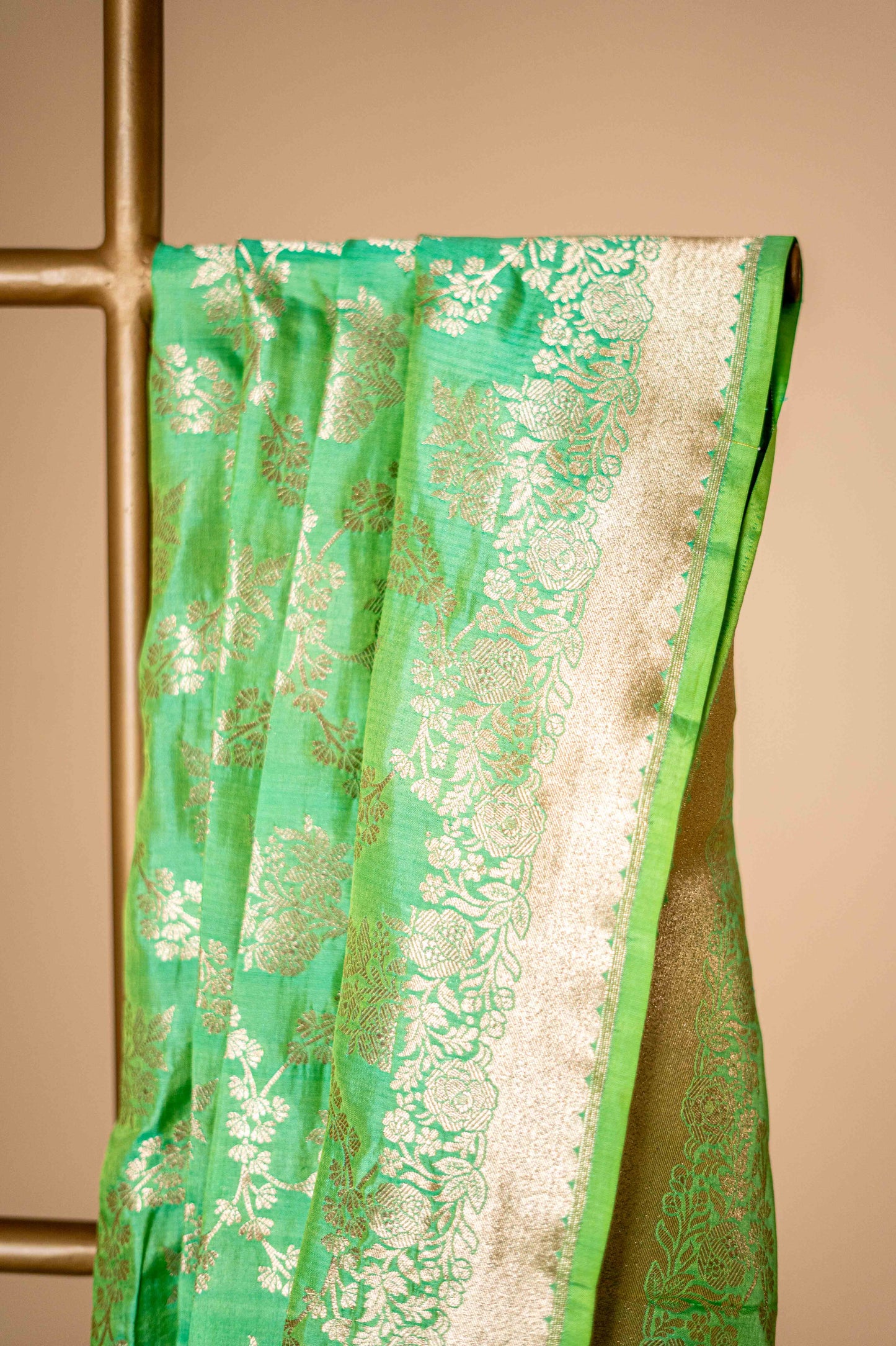 Pure Banarsi Katan Silk with Bel Work