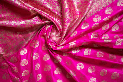 Pure Katan Banarsi With Small Motif