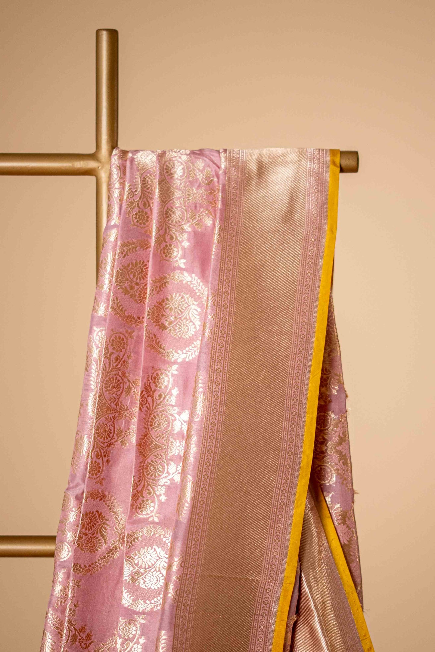 Pure Katan Banarsi Silk With Betel Leaf Zari Work