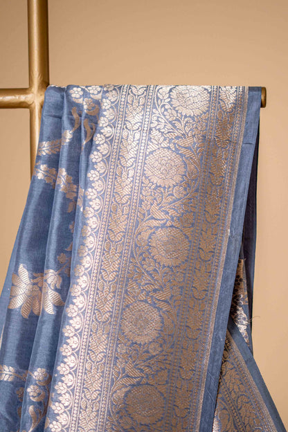 Pure Katan Banarsi With Bel Zari Work