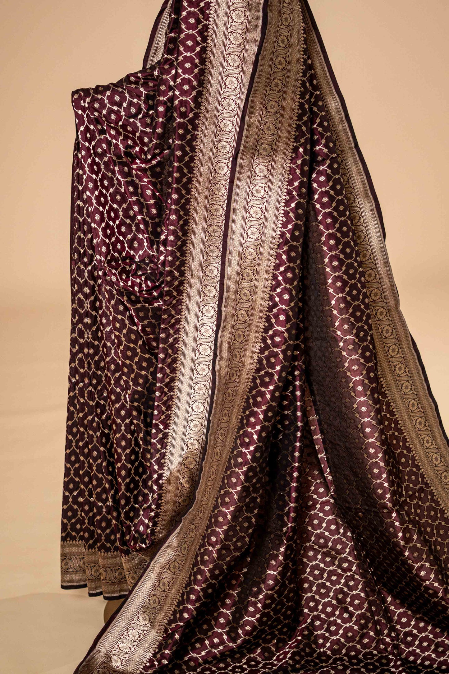 Pure Katan Banarsi With Zari Design