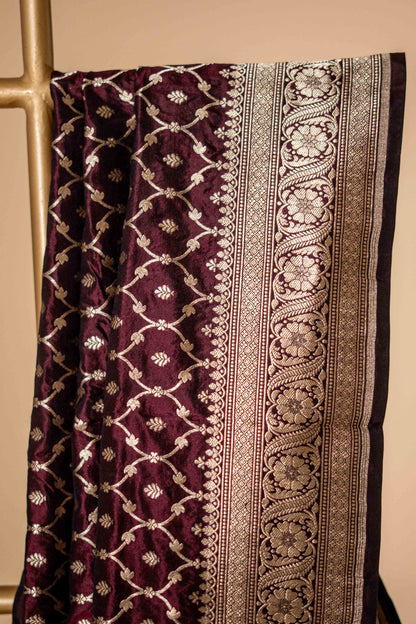 Pure Katan Banarsi With Zari Design