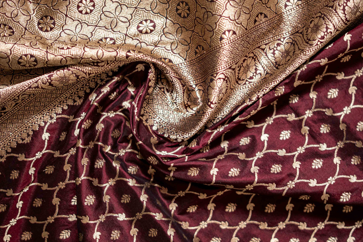 Pure Katan Banarsi With Zari Design