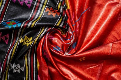 Pure Tusser Silk with Dolabedi pallu